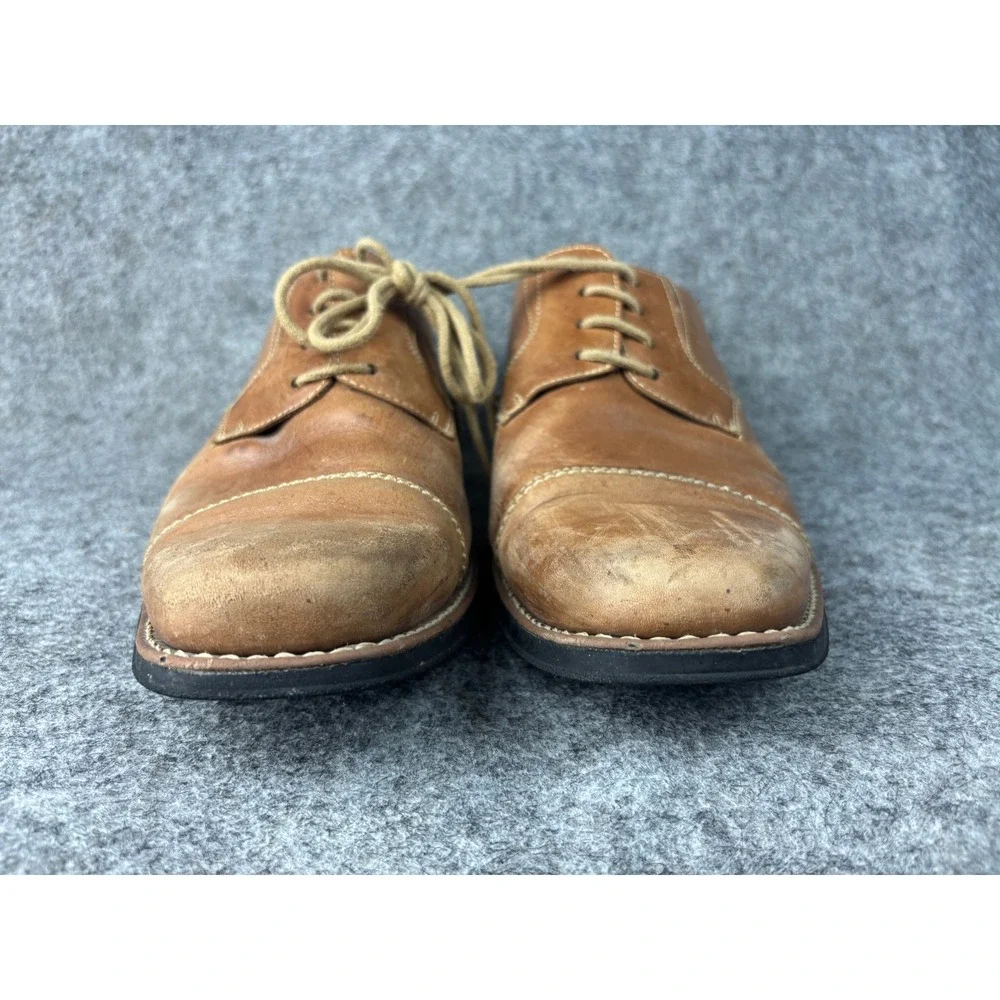 Sandro Moscoloni Oxford Shoes Mens 10W Brown Leather Cap Toe Lace Up 17763